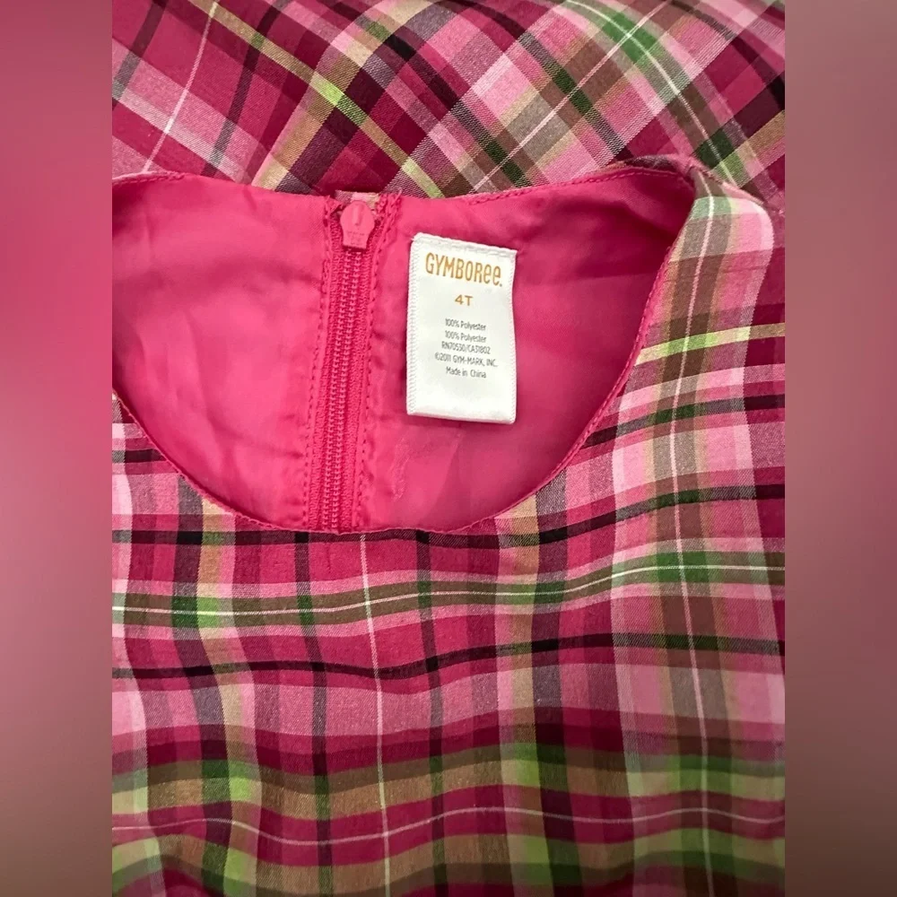 Gymboree Girls Plaid‎ Dress Girls 4T Fancy Gorgeous
